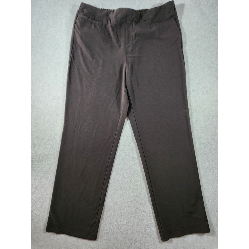 Time And Tru Womens Dress Pants, Size 16/18, Black, Elastic Waist, 36x30